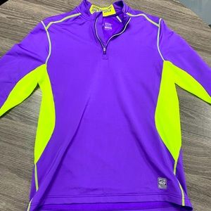 Nike Pro Combat fitted 3/4 zip performance pullover